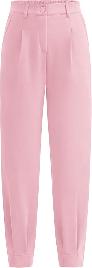 PRETTYGARDEN Women's High Waisted Pants Dressy Casual Ankle Length Work Office Trouser Slacks with Pockets