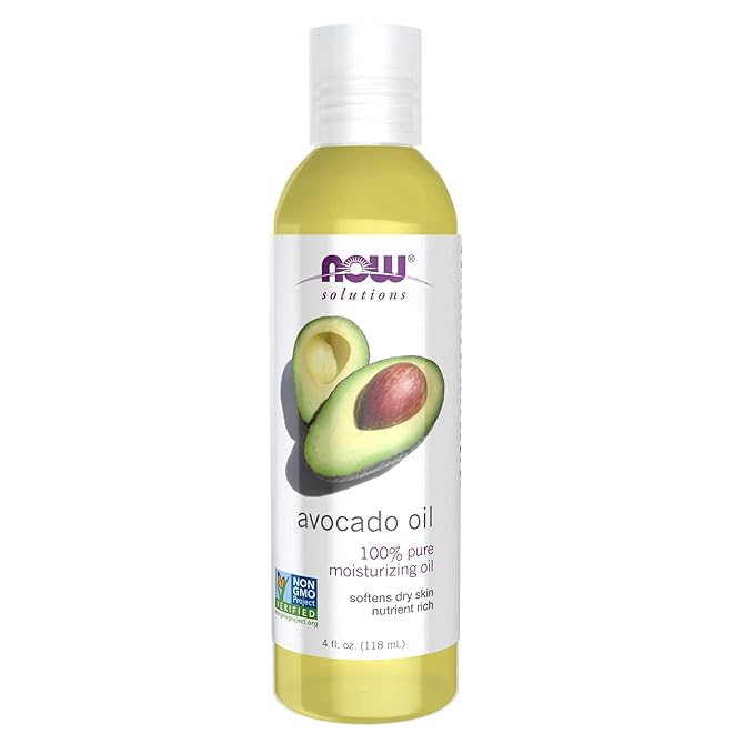 NOW Foods Solutions, Avocado Oil, 100% Pure Moisturizing Oil, Nutrient Rich and Hydrating, 4-Ounce Visit the NOW Foods Store