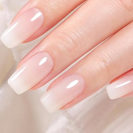 Born Pretty Milky White Gel Nail Polish Jelly White Translucent Natural Color Gel Polish U V LED Nail Art Manicure Varnish