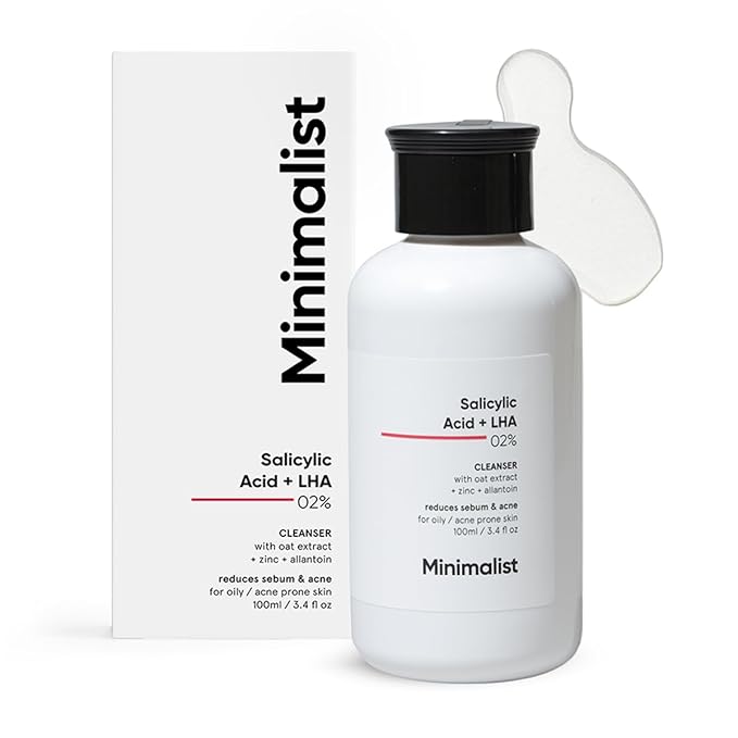 Minimalist 2% Salicylic Acid Face Wash for Oily, Acne Prone Skin | Anti Acne Face Wash With LHA & Zinc