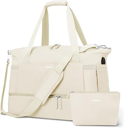 Trendy women's travel bags with durable straps and multiple compartments for organized packing.