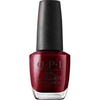 OPI Nail Lacquer Nail Polish | Opaque Bright Red Shimmer Chip Resistant Nail Polish