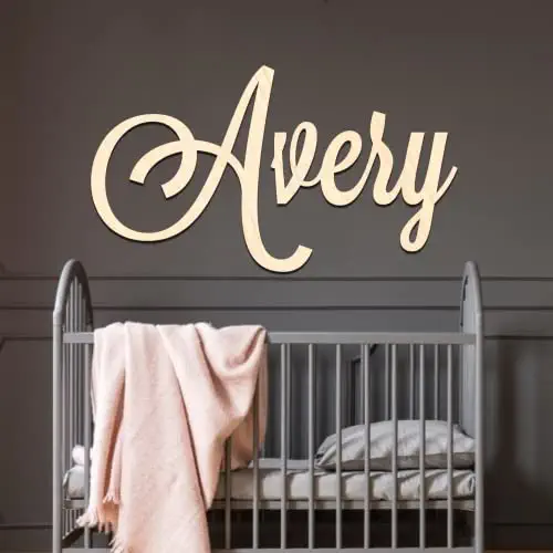 Personalized Custom Wood Name Sign, Nursery Name Sign