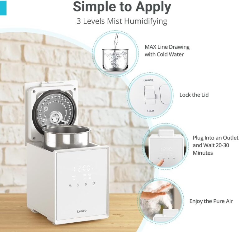 3L Stainless Steel Warm Mist Humidifier
