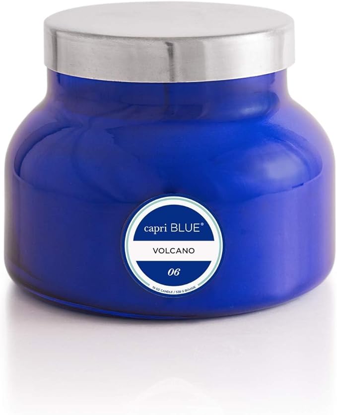 Capri Blue Volcano Scented Candles - Luxury Glass Jar Candles for Home Scented with Tropical Fruit & Sugared Citrus