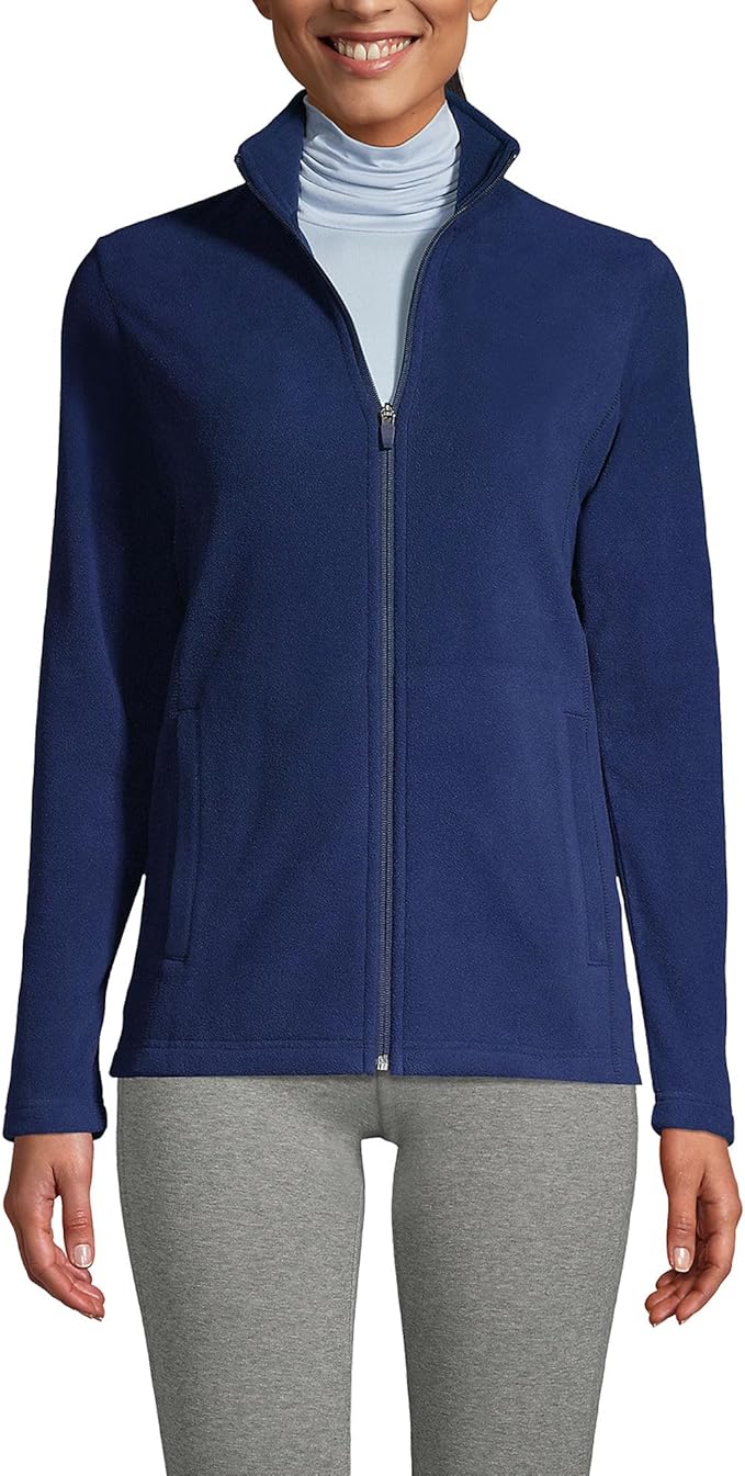 Lands' End Women's Anyweather Fleece Full Zip Jacket