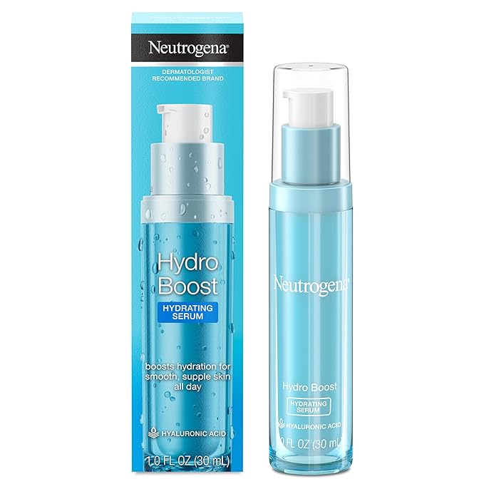 eutrogena Hydro Boost Hydrating Hyaluronic Acid Serum, Hydrating Face Moisturizer For Dry Skin